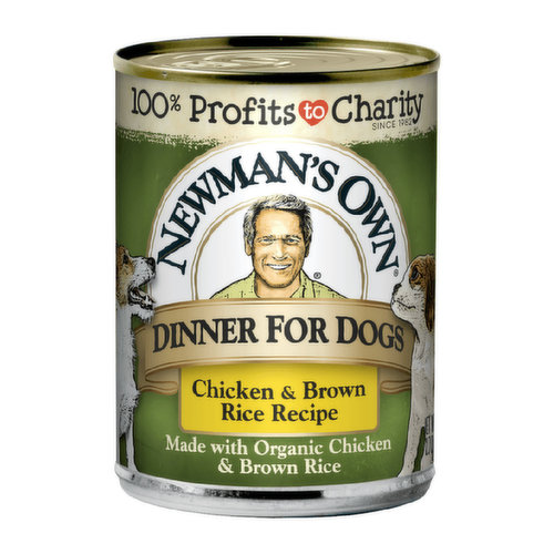 Newman's Own Organics Canned Dog Food, Chicken & Brown Rice Formula