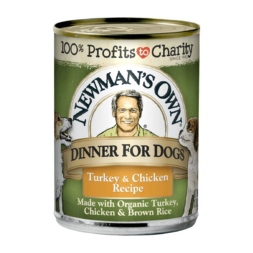 Newman's Own Organics Canned Dog Food, Turkey & Chicken Formula