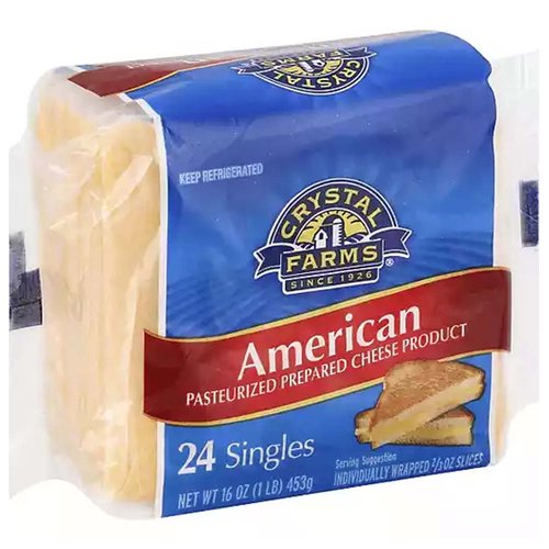 Crystal Farms American Cheese, Slices