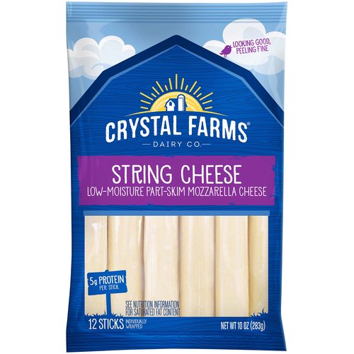 Crystal Farms Mozzarella String Cheese