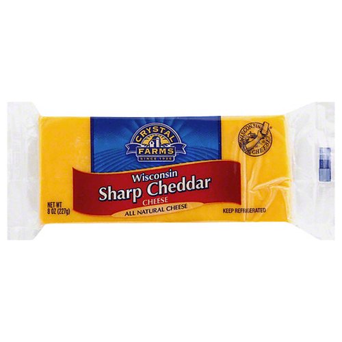 Crystal Farms Wisconsin Sharp Cheddar Cheese, Chunk