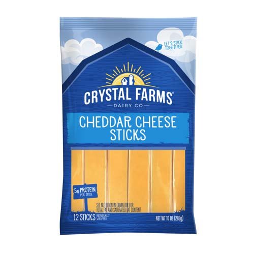 Crystal Farms Cheddar Cheese Sticks