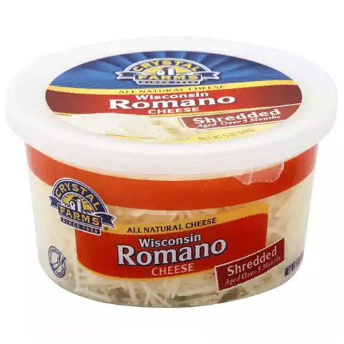 Crystal Farms Romano Cheese,  Shredded