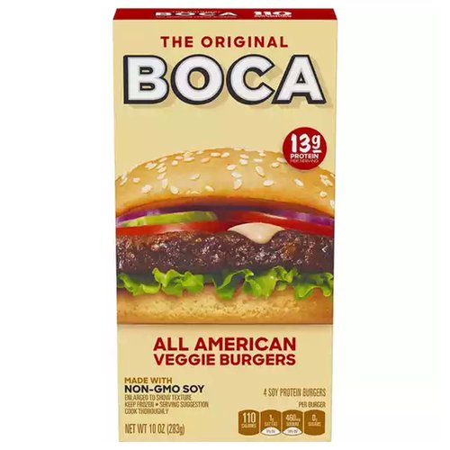 Boca Veggie Burgers, All American Classic