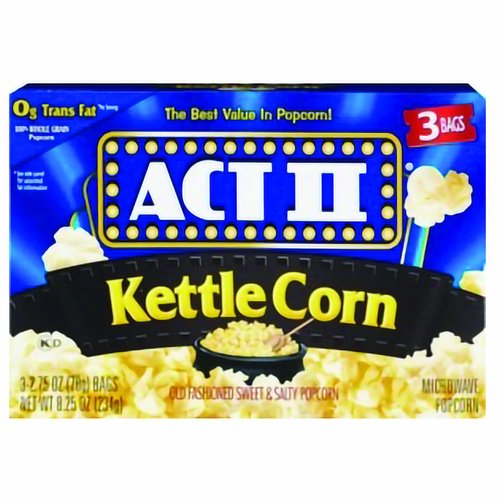 Act II Microwave Popcorn, Kettle Corn