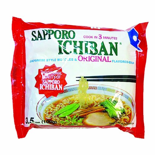 <ul>
<li>Sapporo Ichiban Japanese Style Noodles & Original Flavored Soup</li>
<li>Cook in 3 minutes</li>
<li>Traditional quality of Sapporo Ichiban</li>
<li>With Natural Artificial Flavors</li>
</ul>