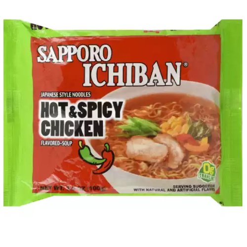 Sapporo Ichiban Noodle Soup, Hot & Spicy Chicken