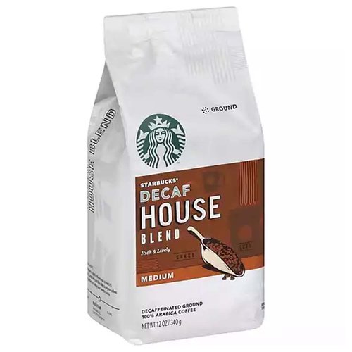 Starbucks House Blend Decaf Coffee, Ground