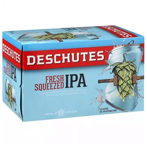 Deschutes Brewery Fresh Squeezed IPA, Cans (Pack of 6)