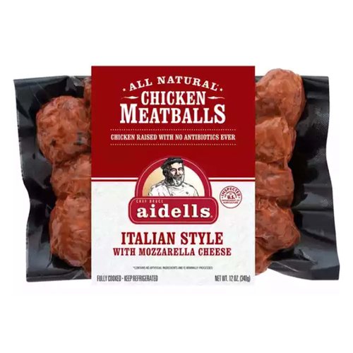 Aidells Italian Style Chicken Meatballs with Mozzarella Cheese