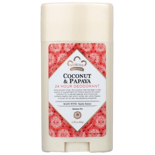 Nubian Heritage Deodorant, Coconut & Papaya