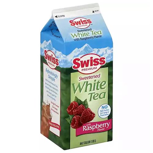 Swiss Sweetened White Tea with Raspberry Flavor