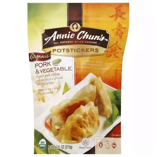Annie Chun's Organic Potstickers, Pork & Vegetable