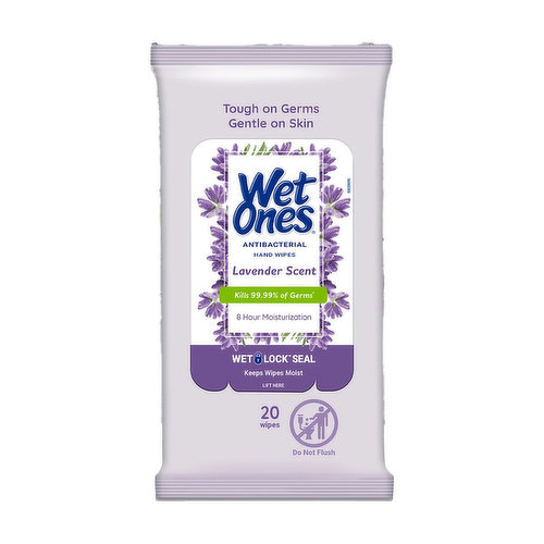 Wet Ones Lavender Antibacterial Hand Wipes