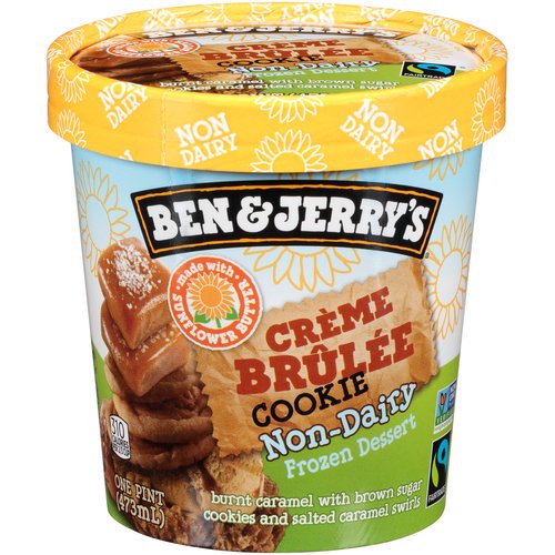 Ben & Jerry's Non-Dairy Dessert, Crème Brûlée Cookie 