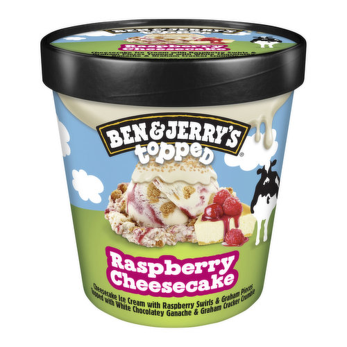 Ben & Jerry's Raspberry Cheesecake Topped Ice Cream - Foodland