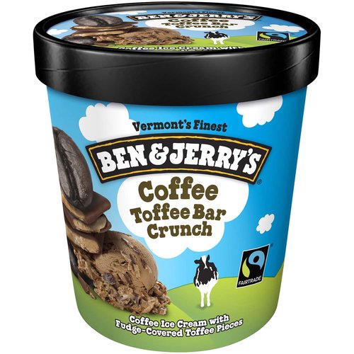 Ben & Jerry Ice Cream, Coffee, Toffee Bar Crunch