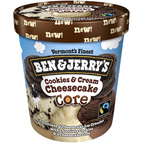 Ben & Jerry's Ice Cream, Cookies & Cream Cheesecake