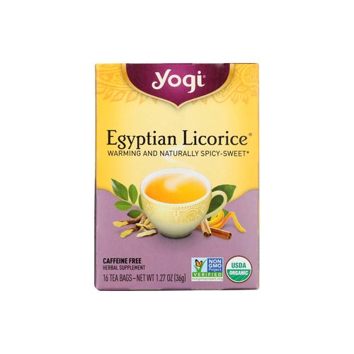 Yogi Tea, Egyptian Licorice, Caffeine Free, Bags