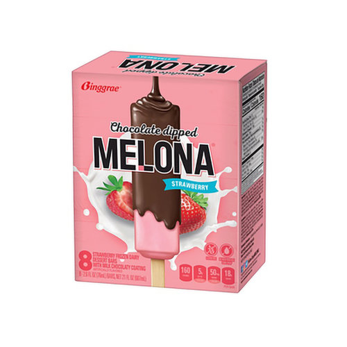 Melona Bar Strawberry Chocolate Dipped