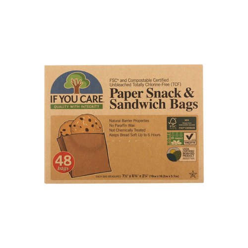 If You Care Paper Snack & Sandwich Bag