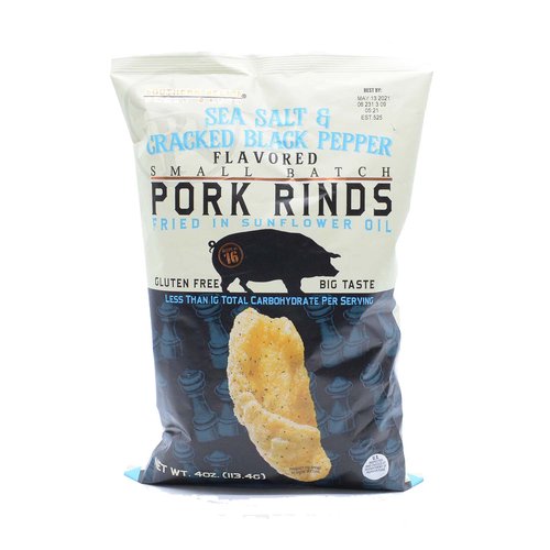 Southern Pork Rinds, Sea Salt & Cracked Black Pepper