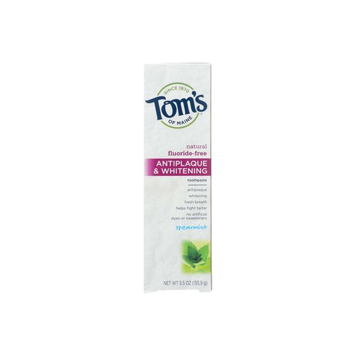 Tom's Antiplaque & Whitening Toothpaste, Spearmint