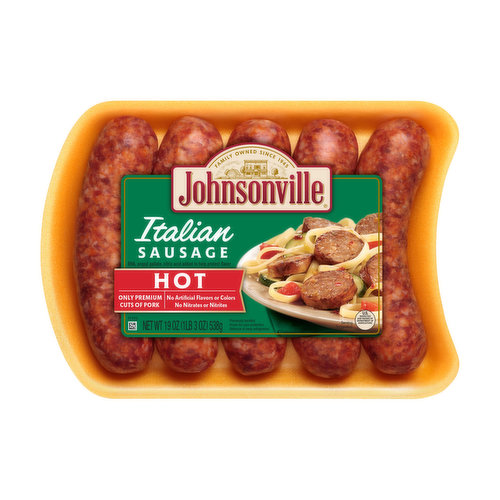 Johnsonville Hot Italian Sausage, 19 Ounce