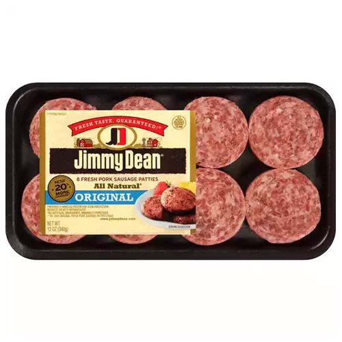 Jimmy Dean All Natural Sausage Patties Original