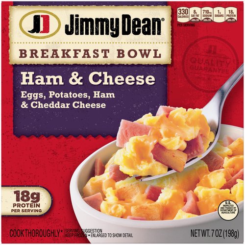 Jimmy Dean Breakfast Bowl, Ham, Egg & Cheese