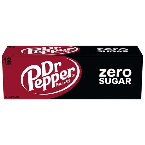 Dr Pepper Zero Sugar (Pack of 12)