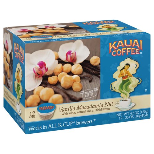 Kauai Coffee Pods, Vanilla Macadamia Nuts