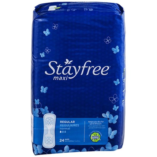 Stayfree Maxi Pads, Regular - Foodland