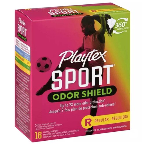 Playtex New Sprt Odor Shld Reg