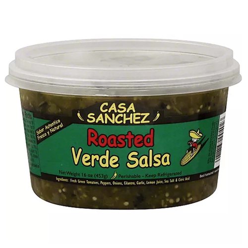 Casa Sanchez Salsa, Green Roasted Salsa Verde, Medium