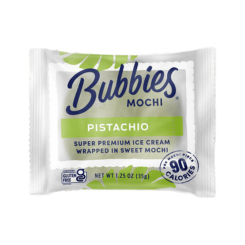 Bubbies Mochi Pistachio Ice Cream