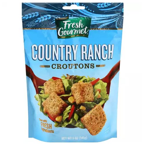 Fresh Gourmet Premium Croutons, Country Ranch