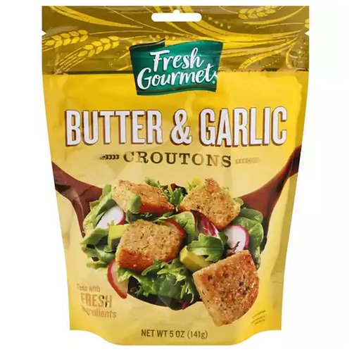 Fresh Gourmet Premium Croutons, Butter & Garlic