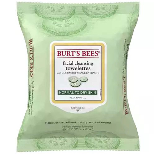 Burt's Bees Facial Cleansing Towelettes, Cucumber