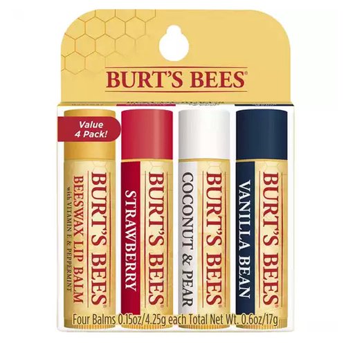 Burt's Bees Lip Balm 4pk