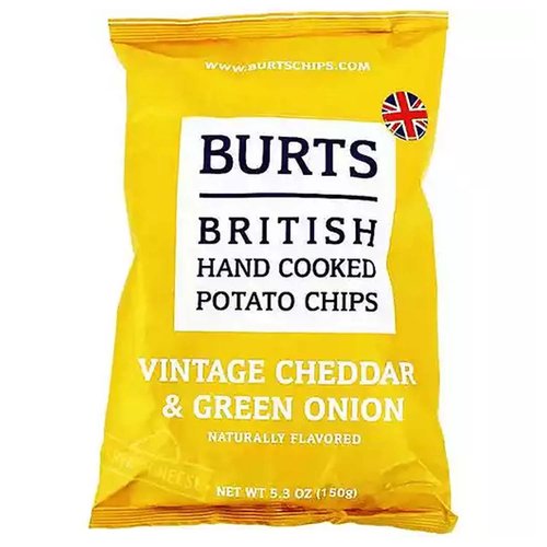 Burts British Potato Chips, Mature Cheddar & Green Onion