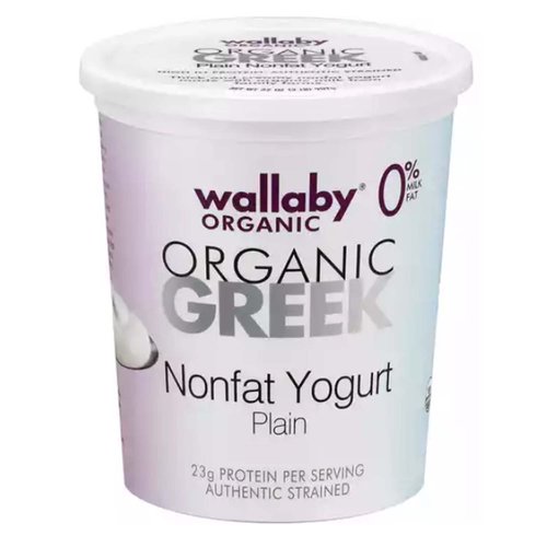 Wallaby Organic Nonfat Greek Strained Yogurt, Plain