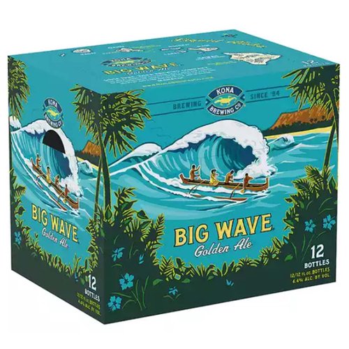 Kona Brewing Big Wave Golden Ale, Bottles (Pack of 6)