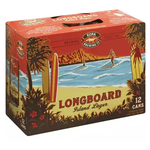 Kona Brewing Longboard Island Lager, Cans (Pack of 12) - OLD