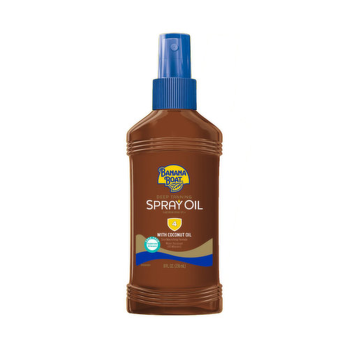 Banana Boat Sunscreen, Spray, Deep Tanning Oil, SPF 4