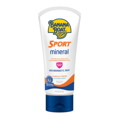 Banana Boat Sport Mineral Sunscreen Lotion, SPF 50