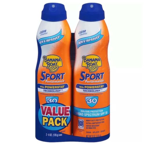 Banana Boat Sport Ultra Mist, SPF 30, Twin Pack