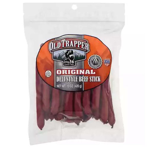 Old Trapper Deli Style Beef Stick, Original,