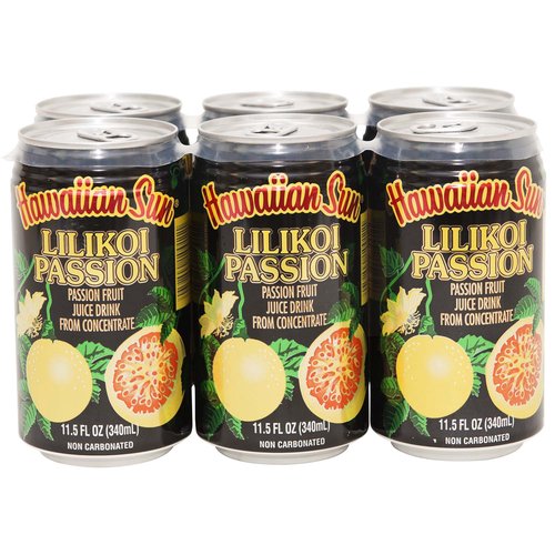 Hawaiian Sun Lilikoi Passion, Cans (Pack of 6)