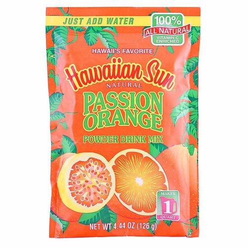 Hawaiian Sun Passion Orange Powder Drink Mix